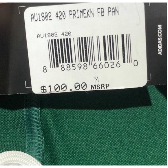 Adidas Football Pants Men’s Medium Techfit Primeknit Drawstring Climacool Green - Picture 12 of 12